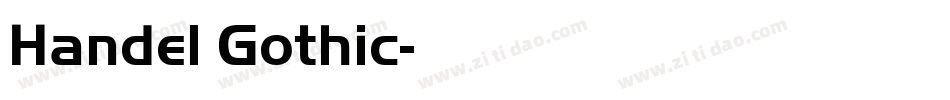 Handel Gothic字体转换